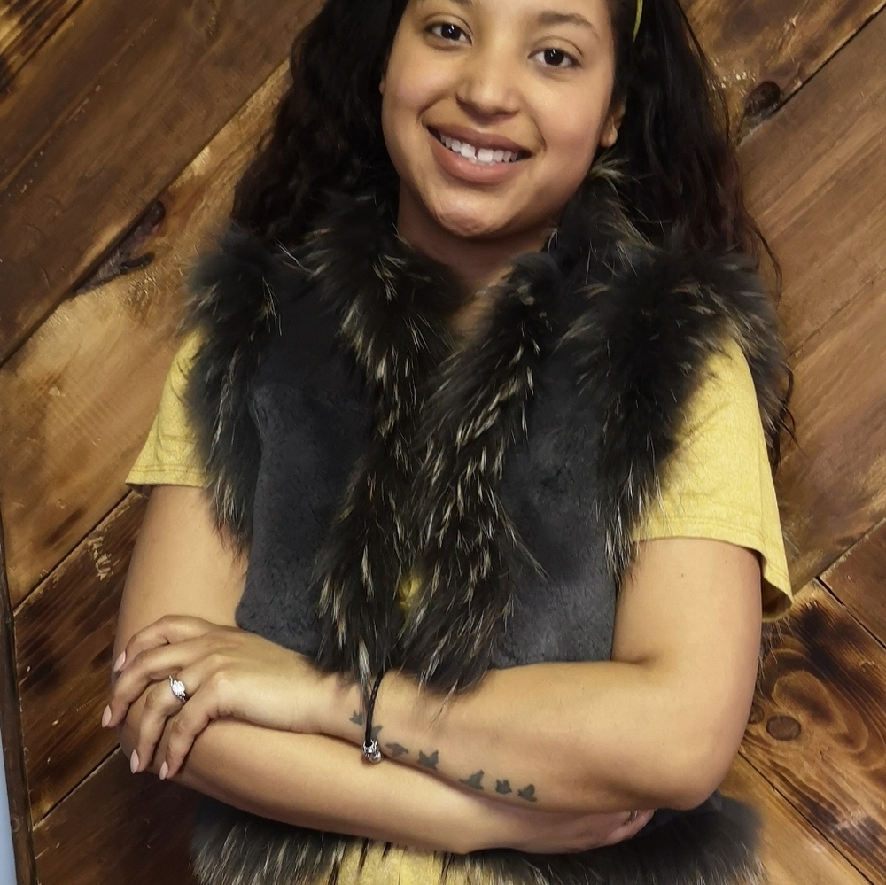 Faux fur vest